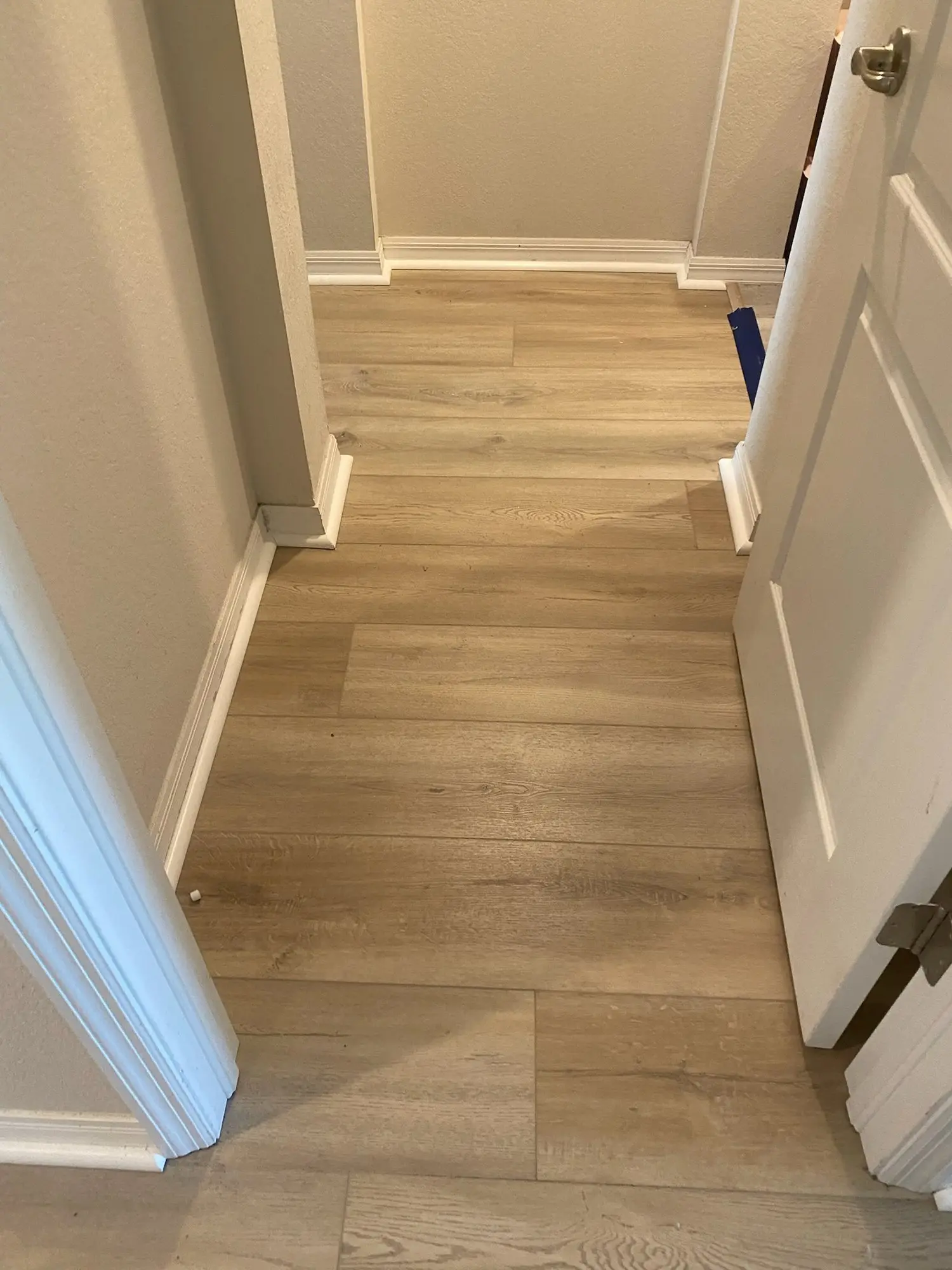 Light oak upstairs and stairs
