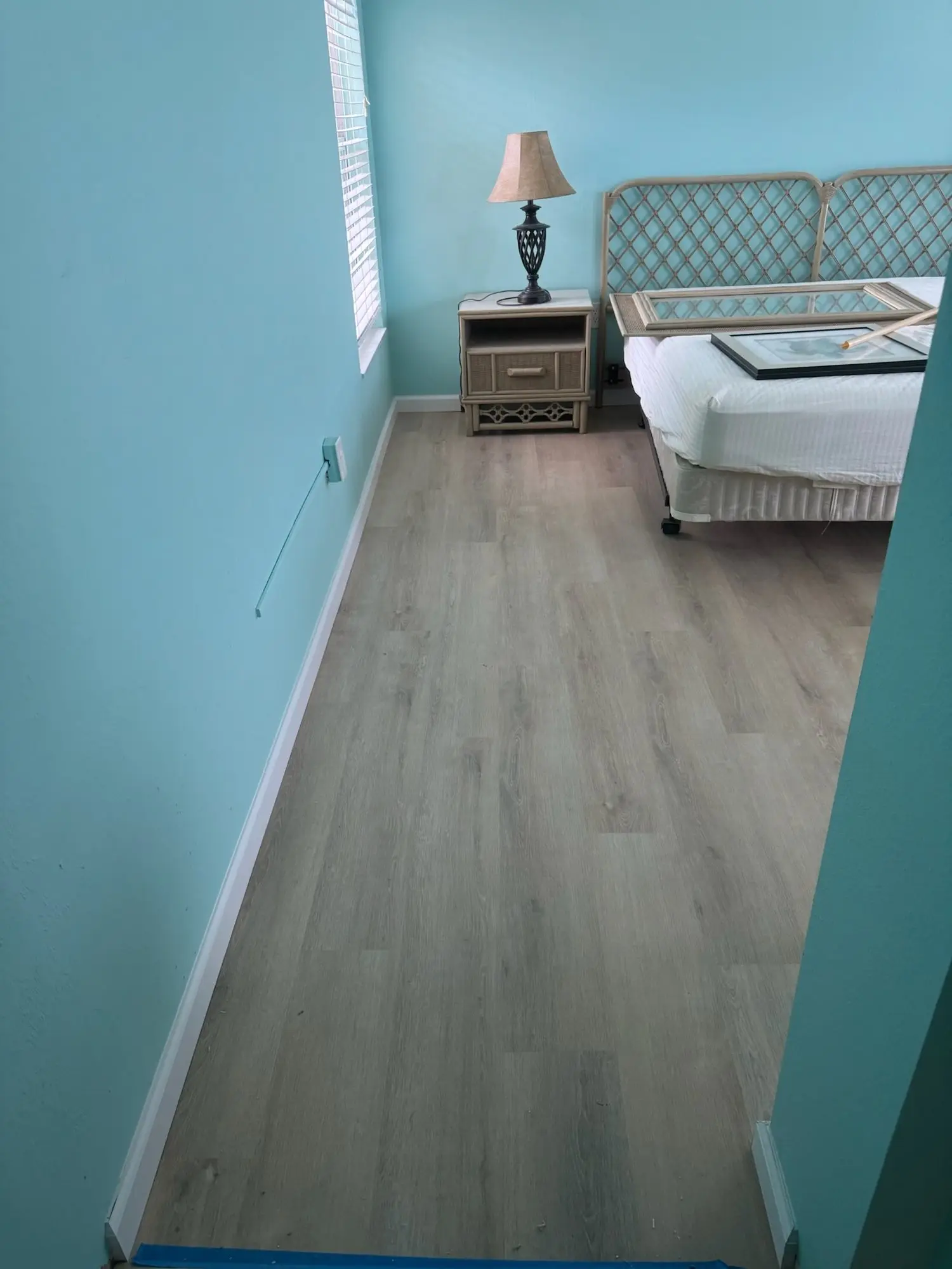 Light coastal plank for bedrooms